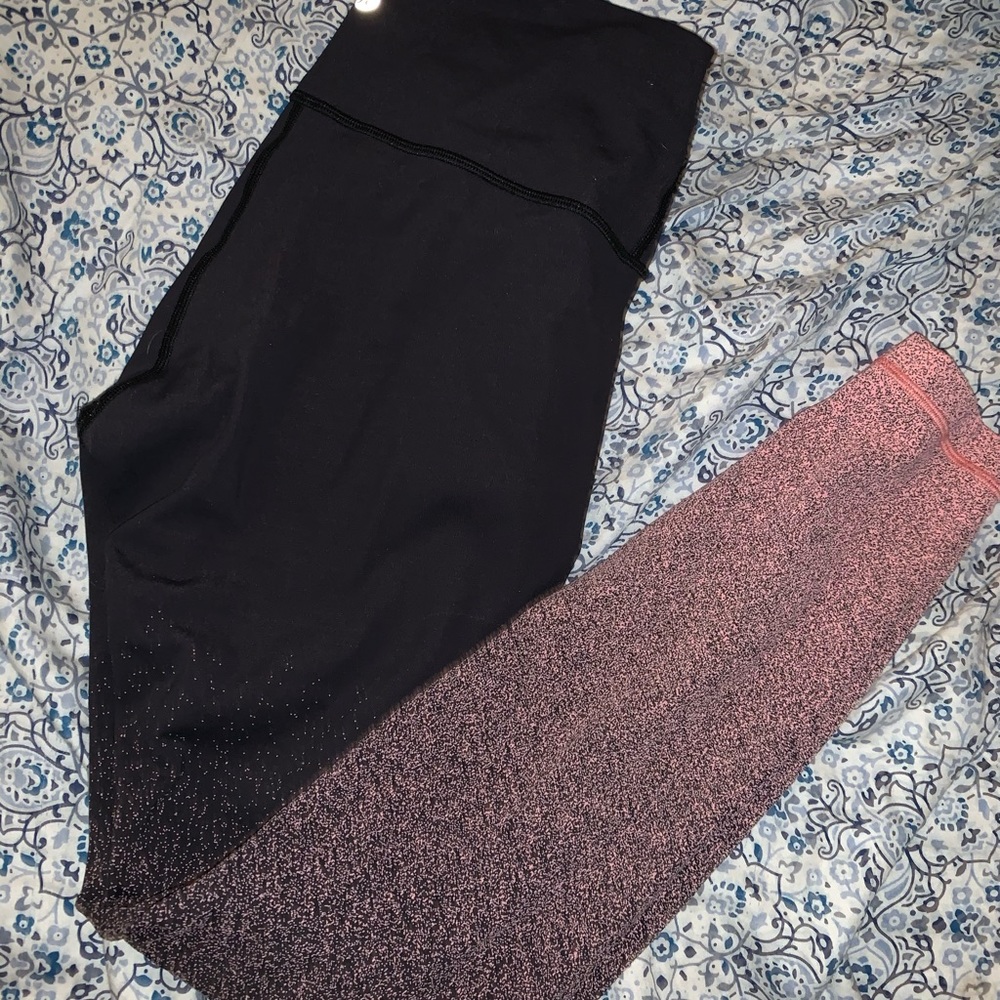 Lululemon Speckled Pink Ombré Leggings!